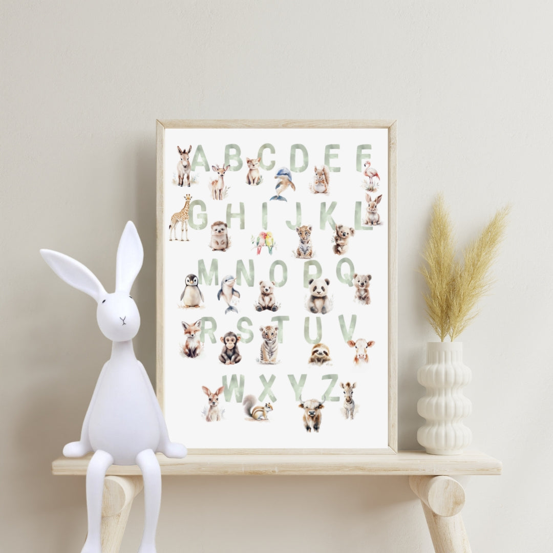 Affiche Abécédaire Animaux - Atelier Les Jolies Choses