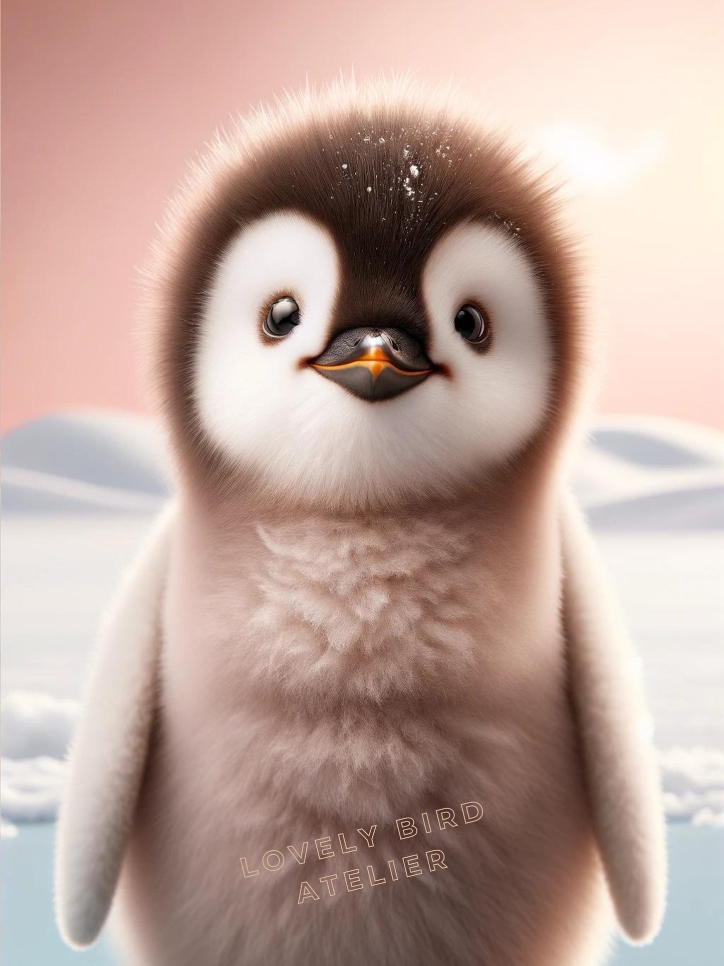 Affiche Bébé Pingouin - Atelier Les Jolies Choses