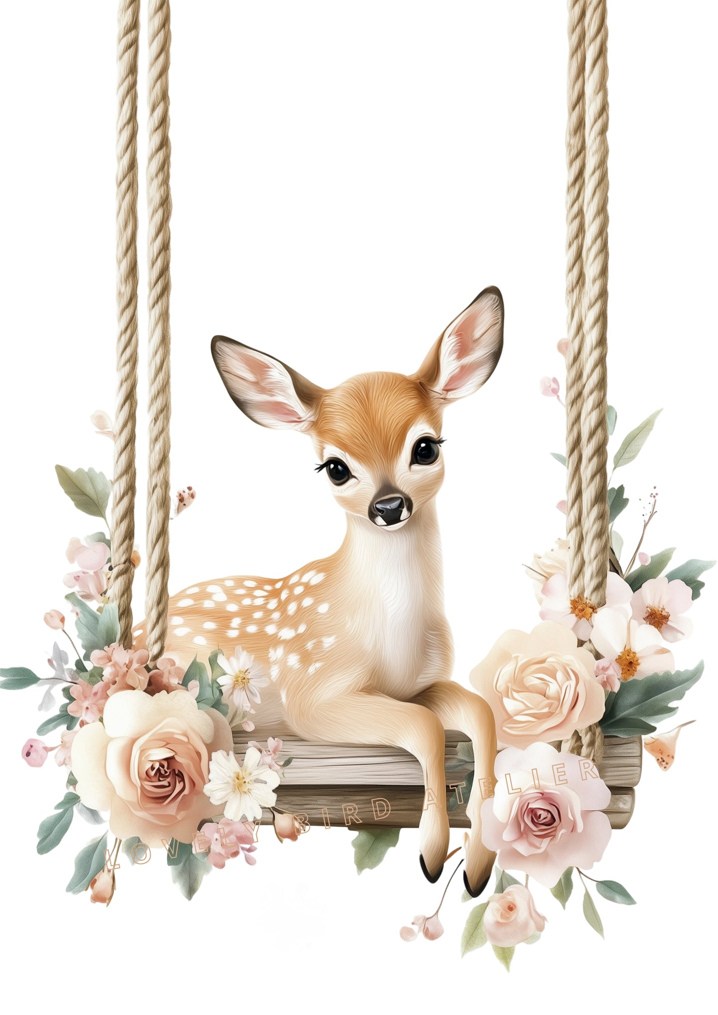 Affiche Biche & Balancelle - Atelier Les Jolies Choses