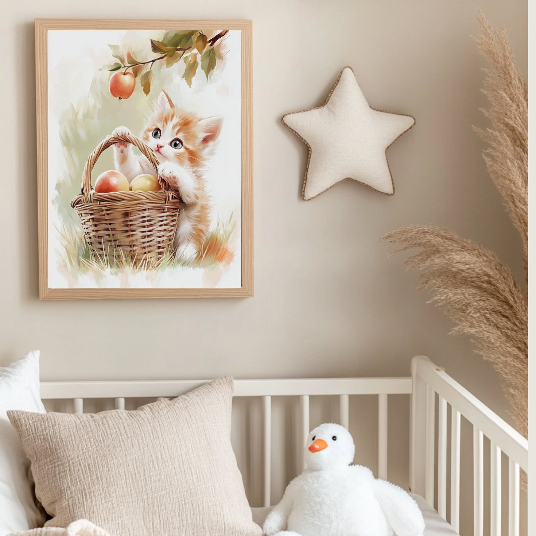 Affiche Chat & Pommier - Atelier Les Jolies Choses