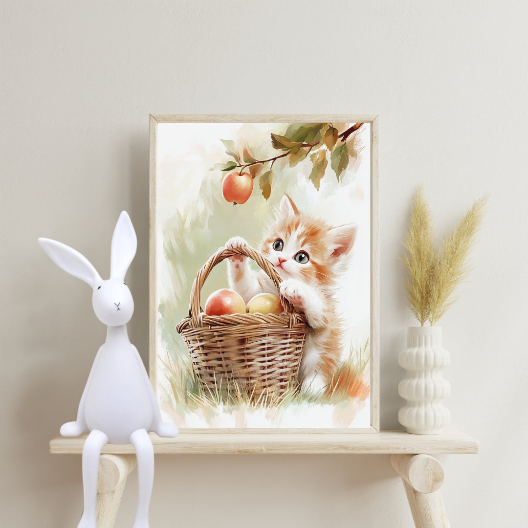 Affiche Chat & Pommier - Atelier Les Jolies Choses