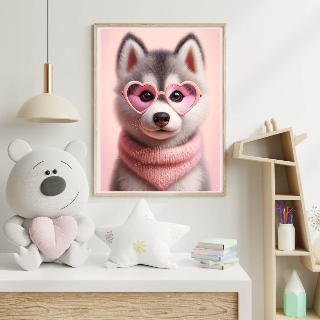 Affiche Chiot Pop - Atelier Les Jolies Choses