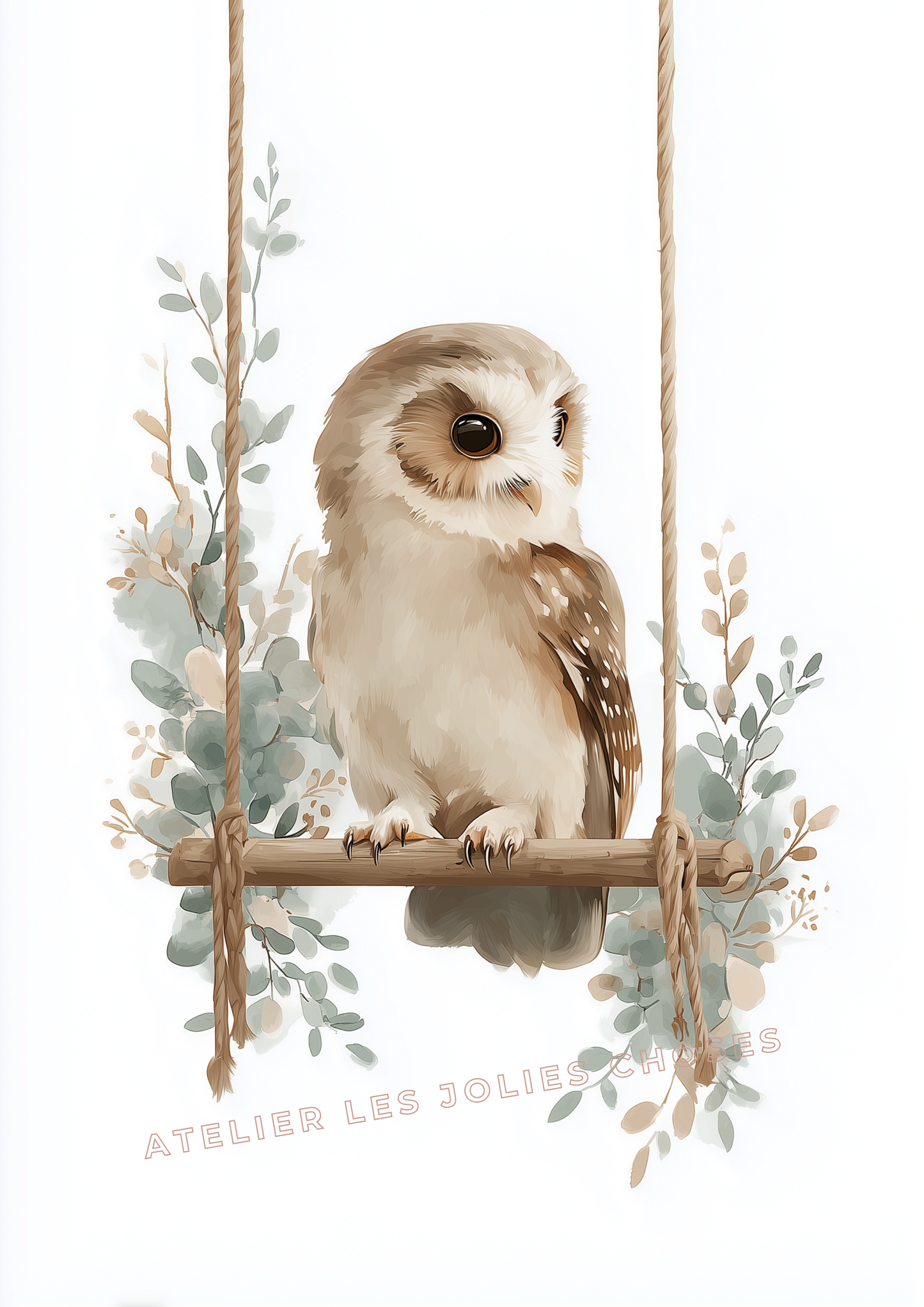 Affiche Chouette - Balançoire des Rêves