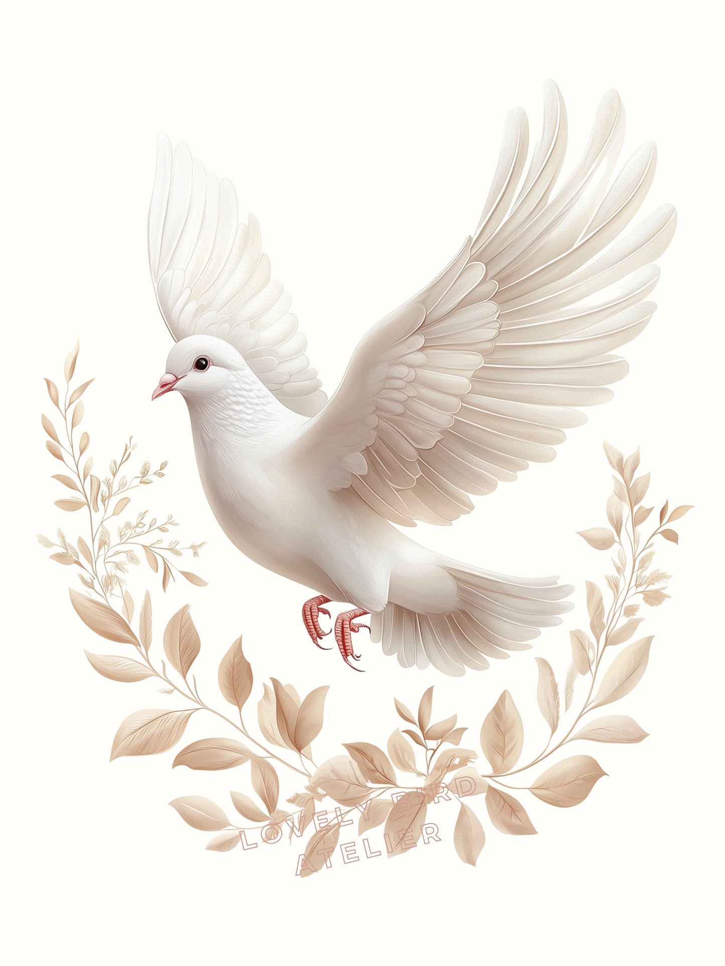 Affiche Colombe & Brindille - Atelier Les Jolies Choses