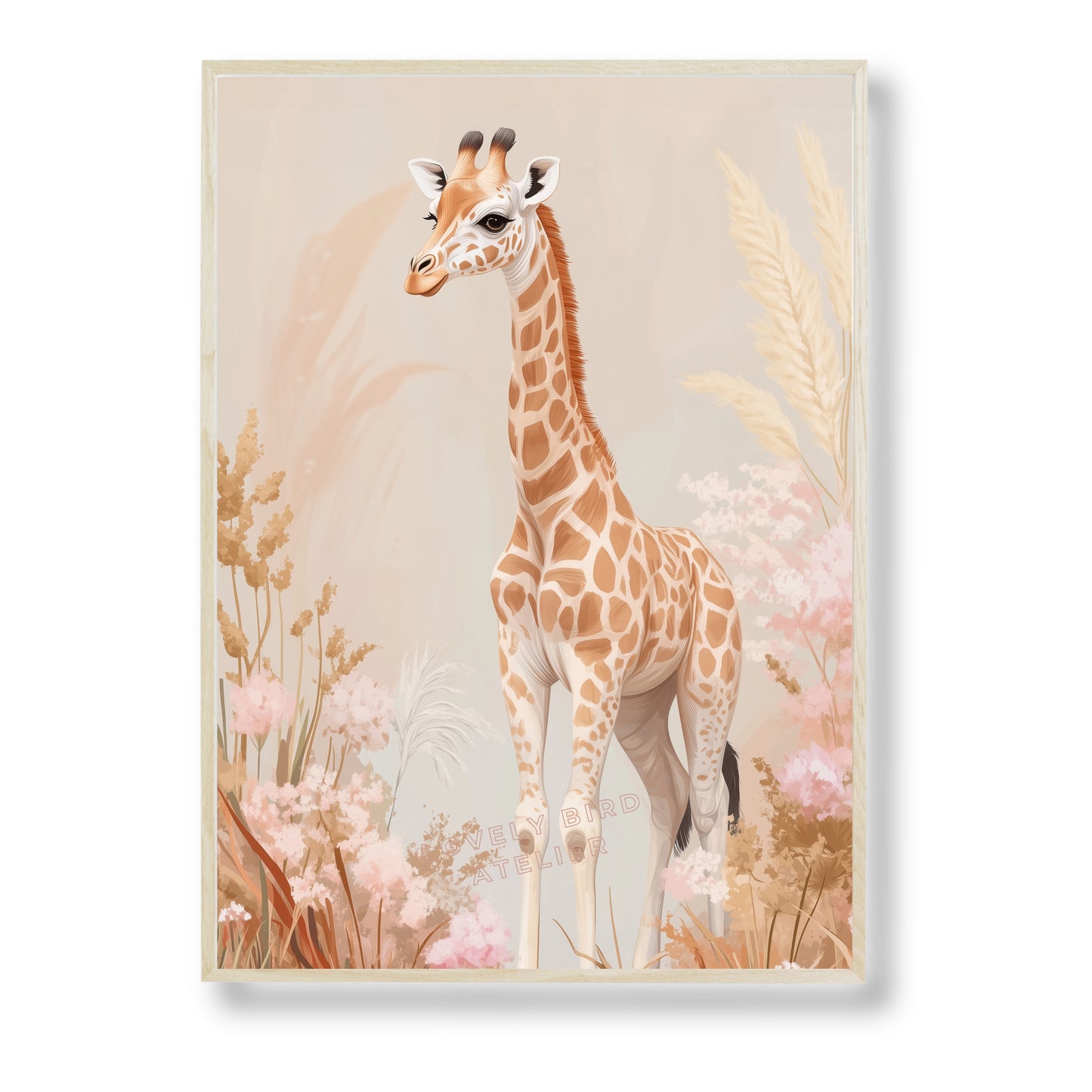 Affiche Girafe & Pampa - Atelier Les Jolies Choses