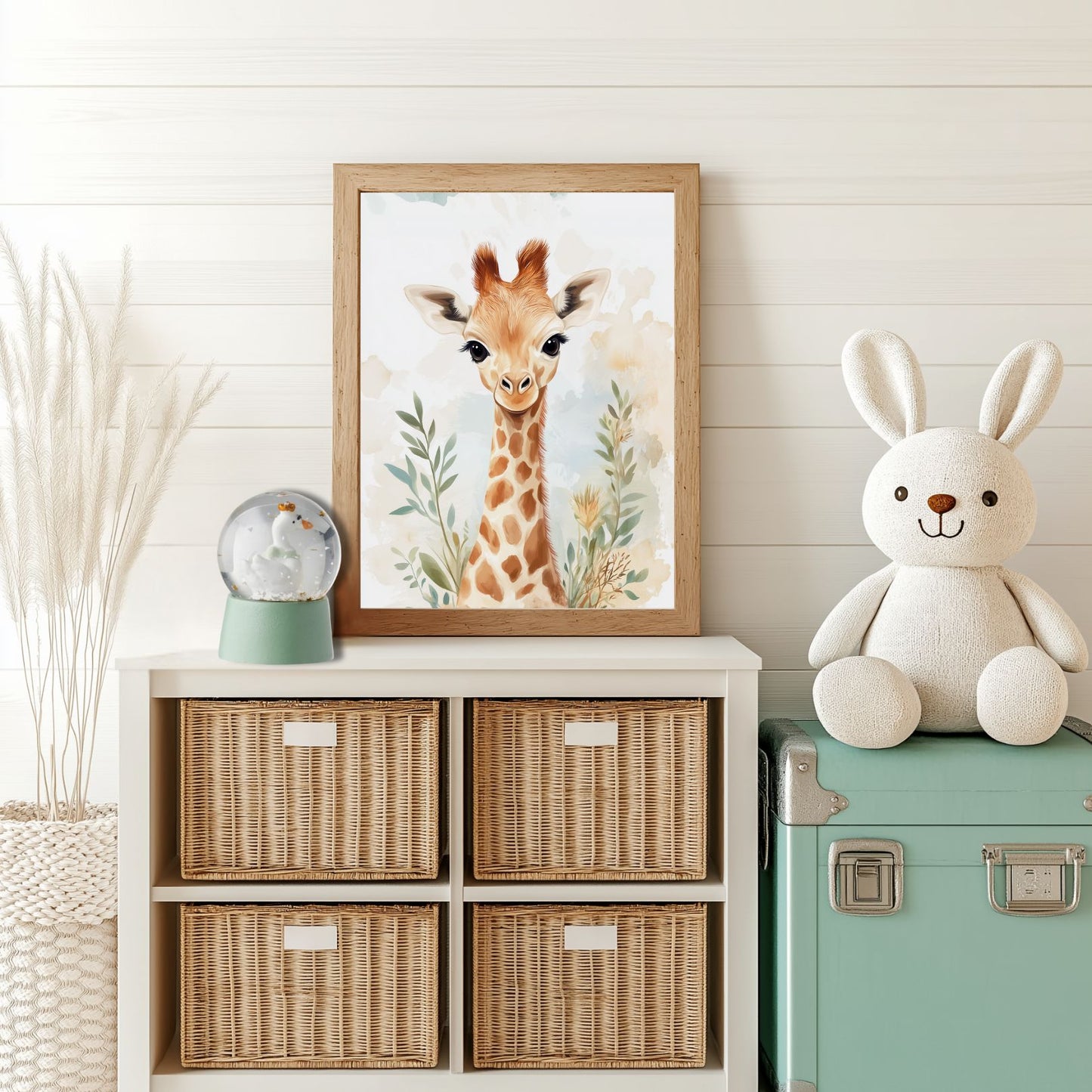 Affiche Girafe & Végétation - Atelier Les Jolies Choses