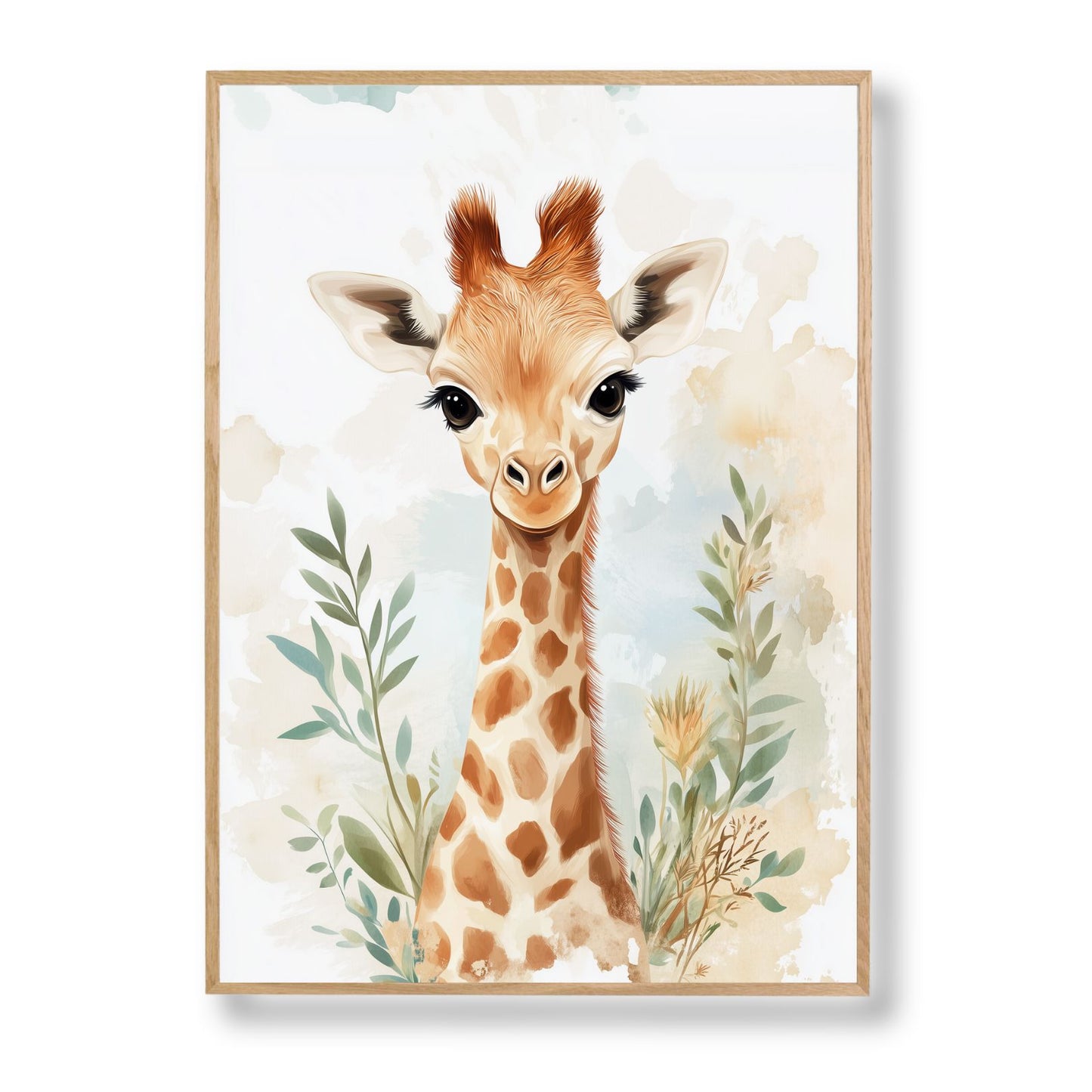 Affiche Girafe & Végétation - Atelier Les Jolies Choses