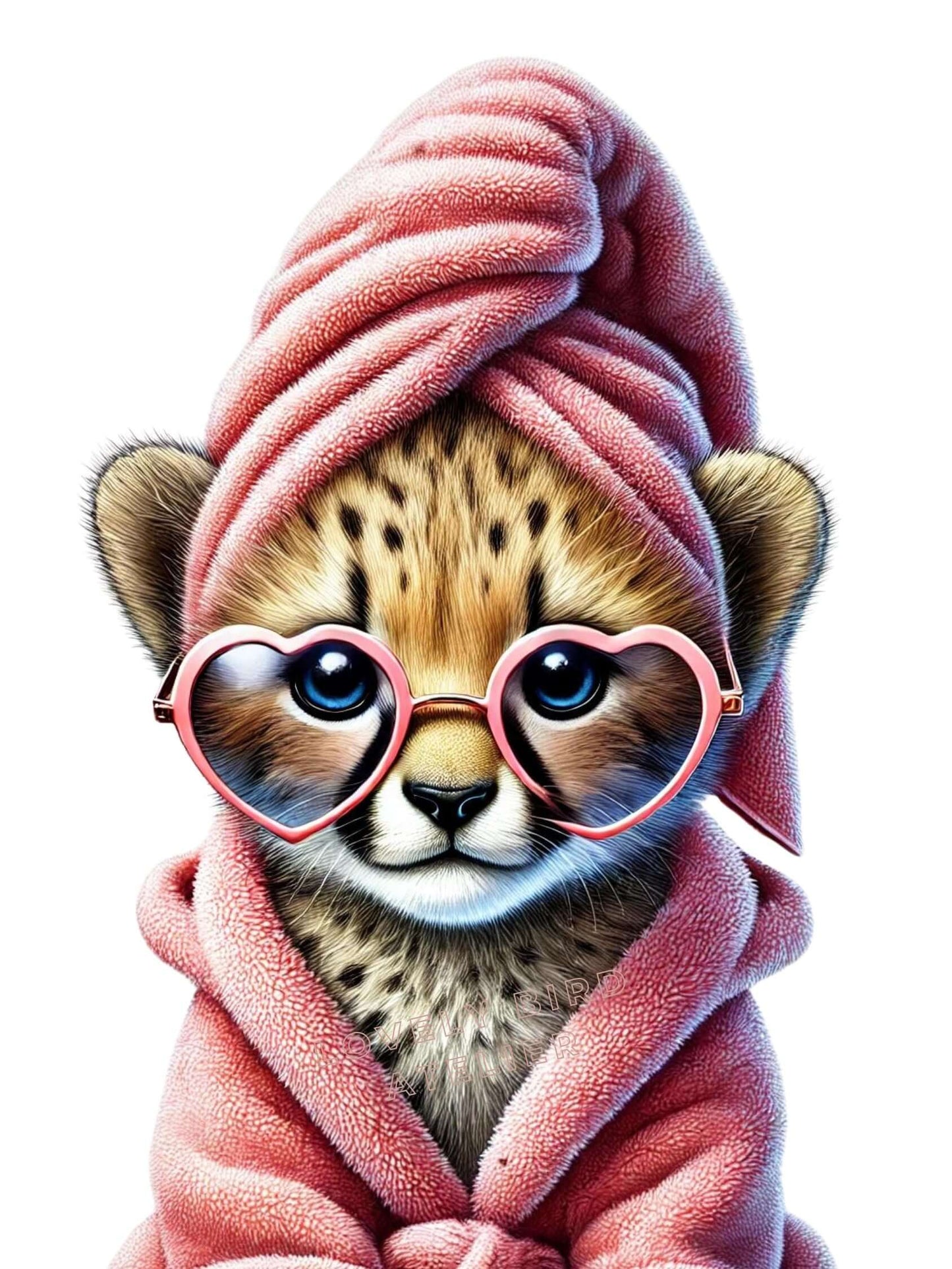 Affiche Guépard Bain - Atelier Les Jolies Choses