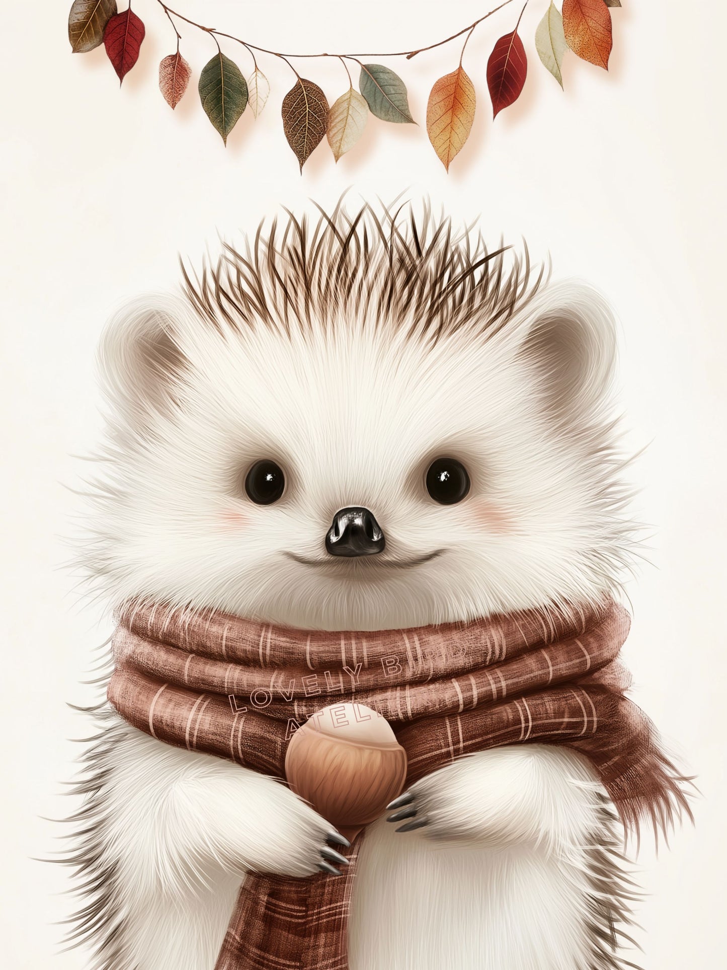 Affiche Hérisson & Automne - Atelier Les Jolies Choses