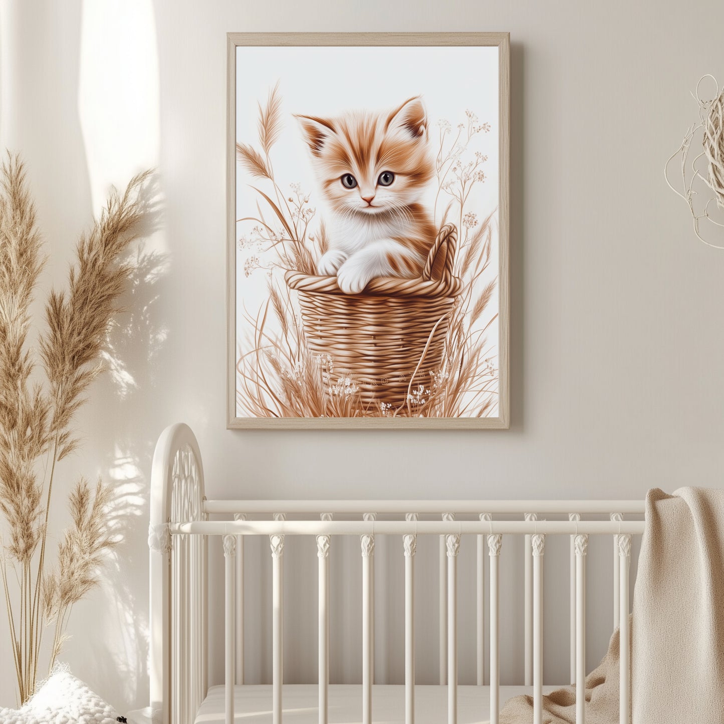 Affiche Joli Chaton & Panier - Atelier Les Jolies Choses