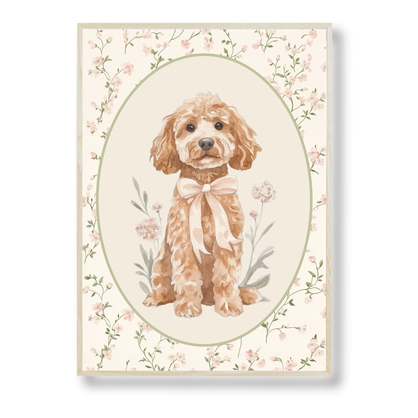 Affiche Joli Toutou & Petites Fleurs - Atelier Les Jolies Choses
