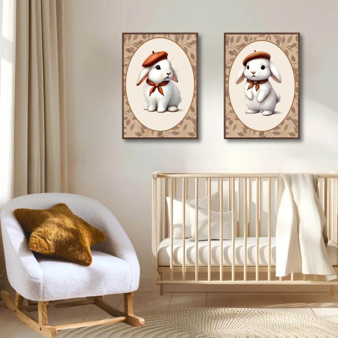 Affiche Lapin & Béret - Atelier Les Jolies Choses