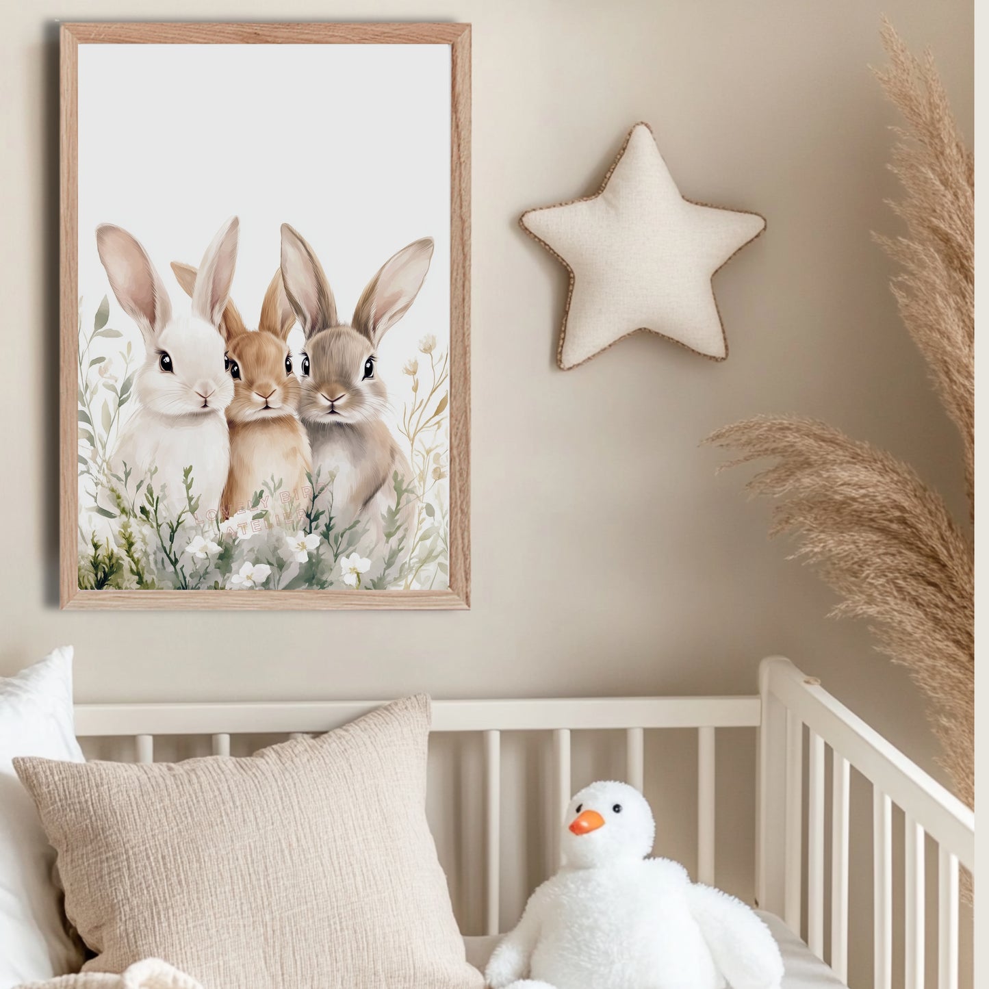 Affiche Le Trio Des Lapins - Atelier Les Jolies Choses