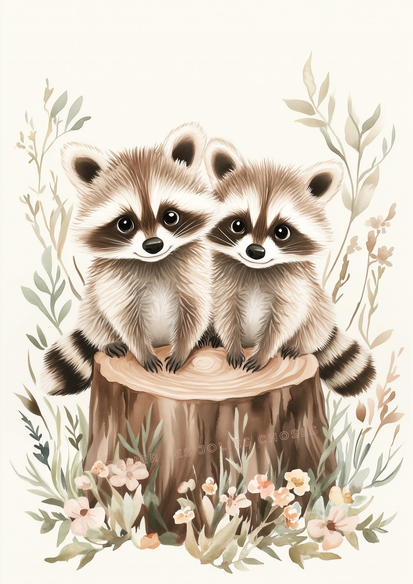 Affiche - Les petits ratons - Atelier Les Jolies Choses