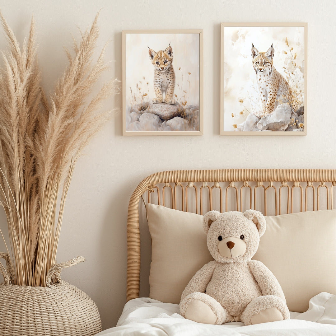 Affiche Lynx & Montagne - Atelier Les Jolies Choses