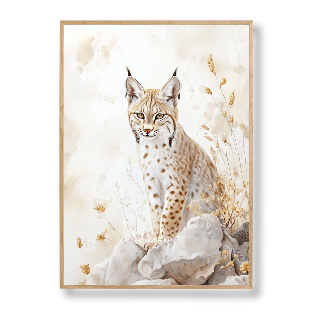 Affiche Lynx & Montagne - Atelier Les Jolies Choses