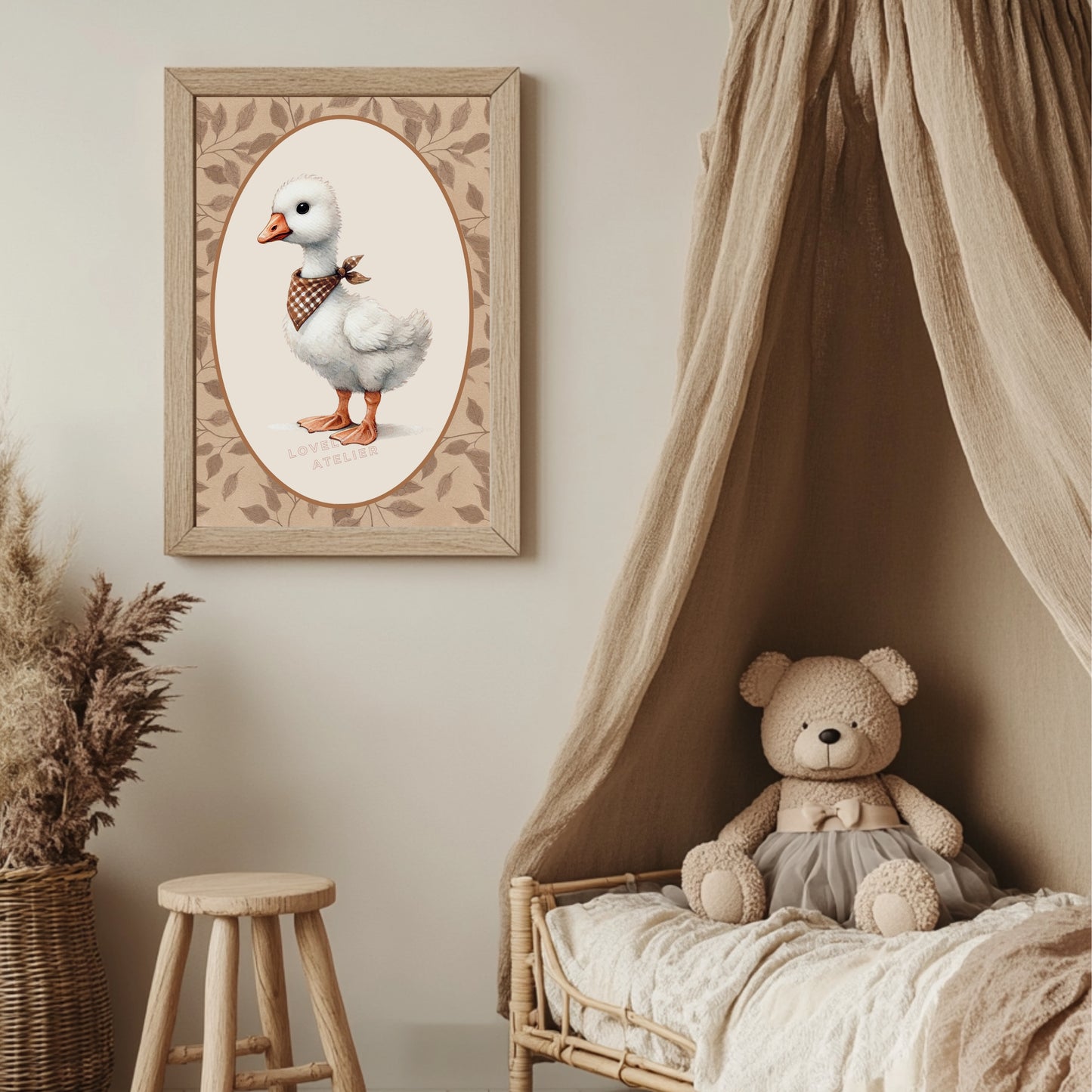 Affiche Oie & Bandana - Atelier Les Jolies Choses