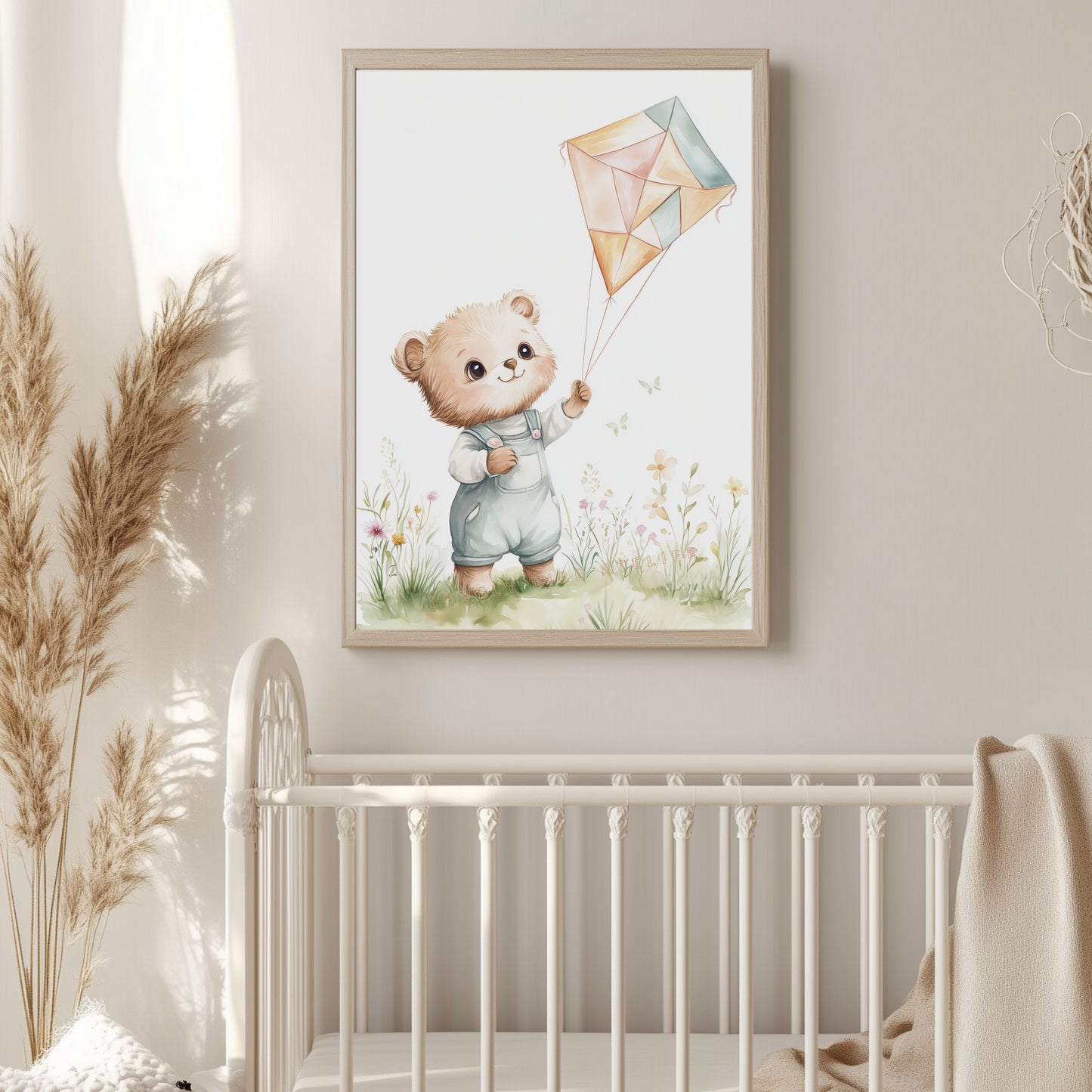 Affiche Ours & Cerf-Volant - Atelier Les Jolies Choses