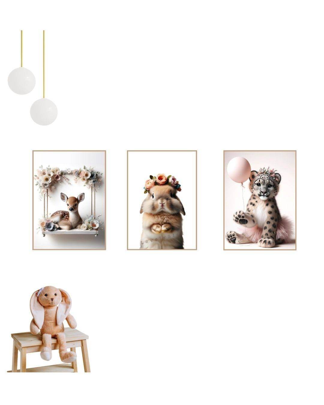 Affiche Panthère Des Neiges & Tutu Rose - Atelier Les Jolies Choses