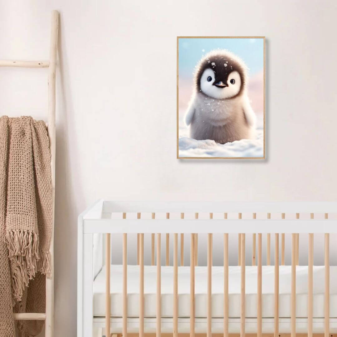 Affiche Pingouin & Neige - Atelier Les Jolies Choses