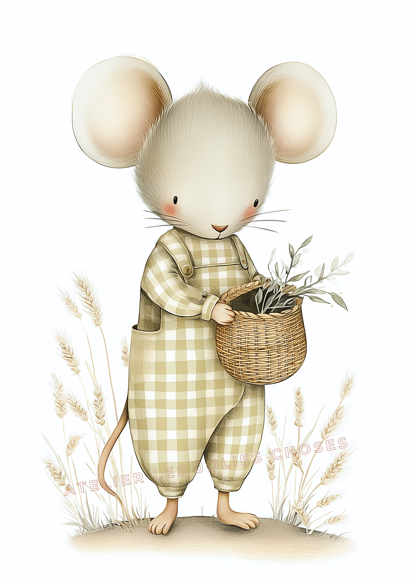 Affiche Souris – La récolte des champs - Atelier Les Jolies Choses