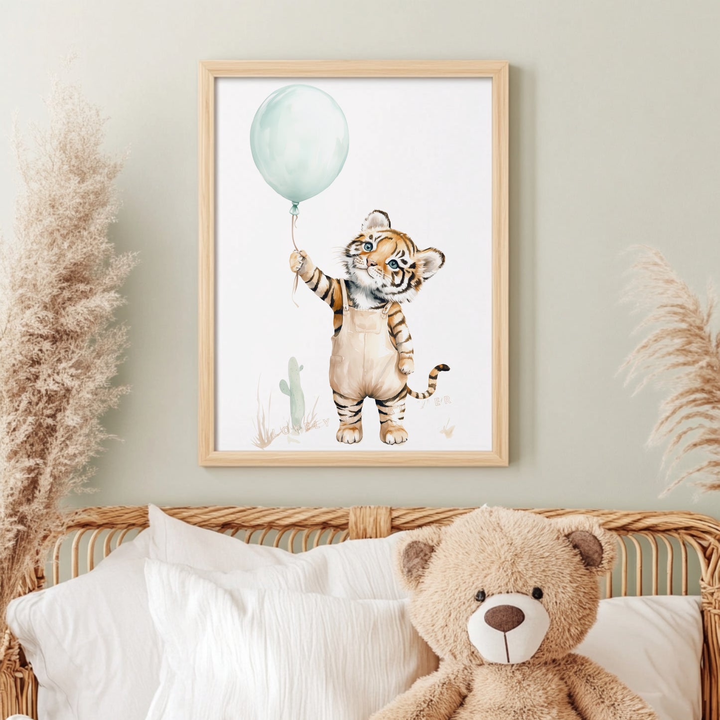 Affiche Tigron & Ballon - Atelier Les Jolies Choses
