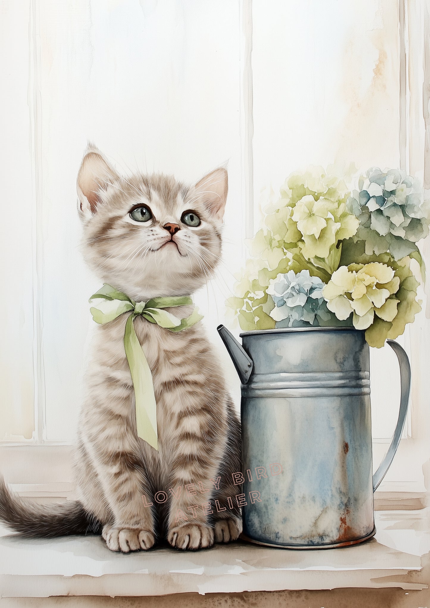 Chaton & Hortensia - Atelier Les Jolies Choses