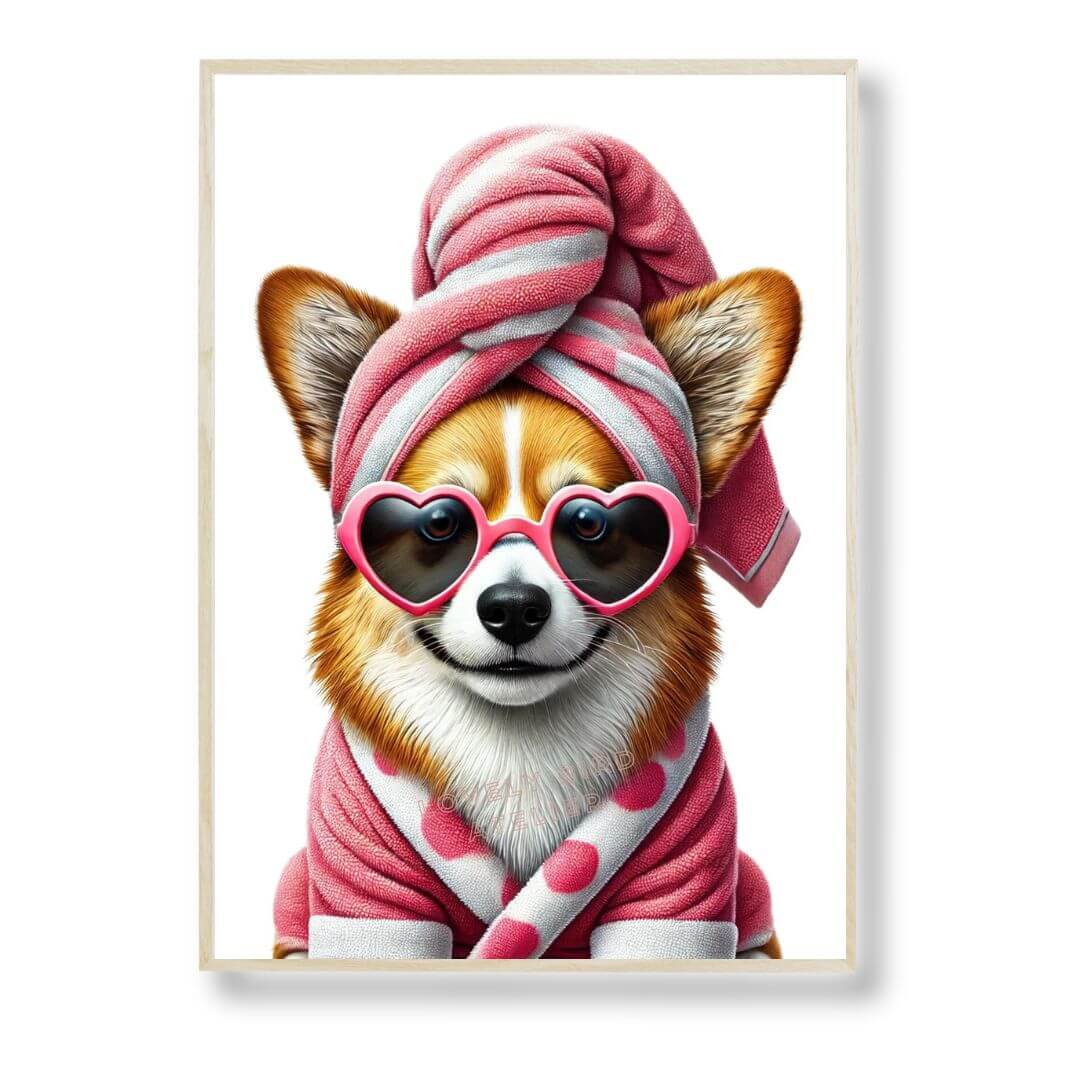 Chien Corgi Baignoire - Atelier Les Jolies Choses