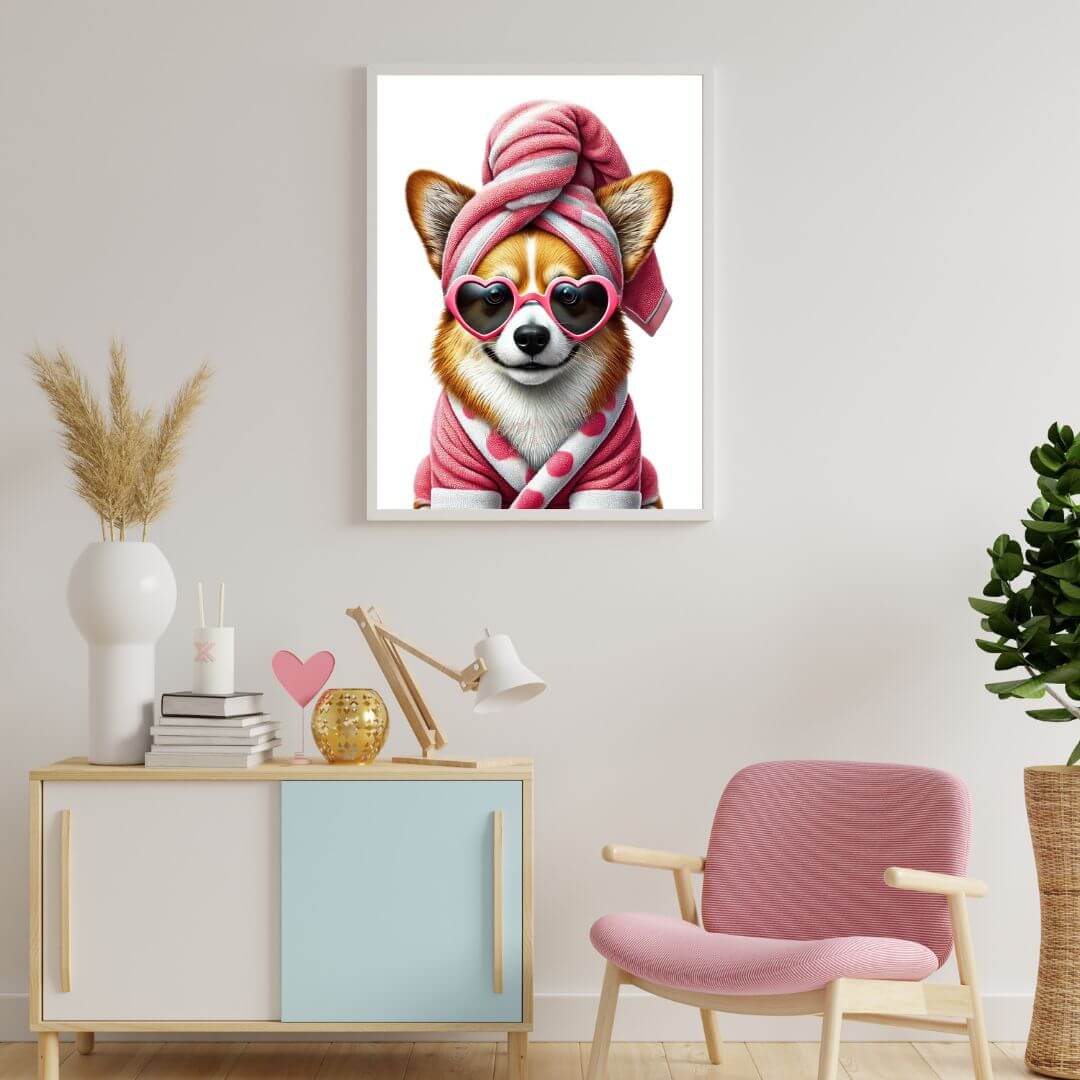Chien Corgi Baignoire - Atelier Les Jolies Choses
