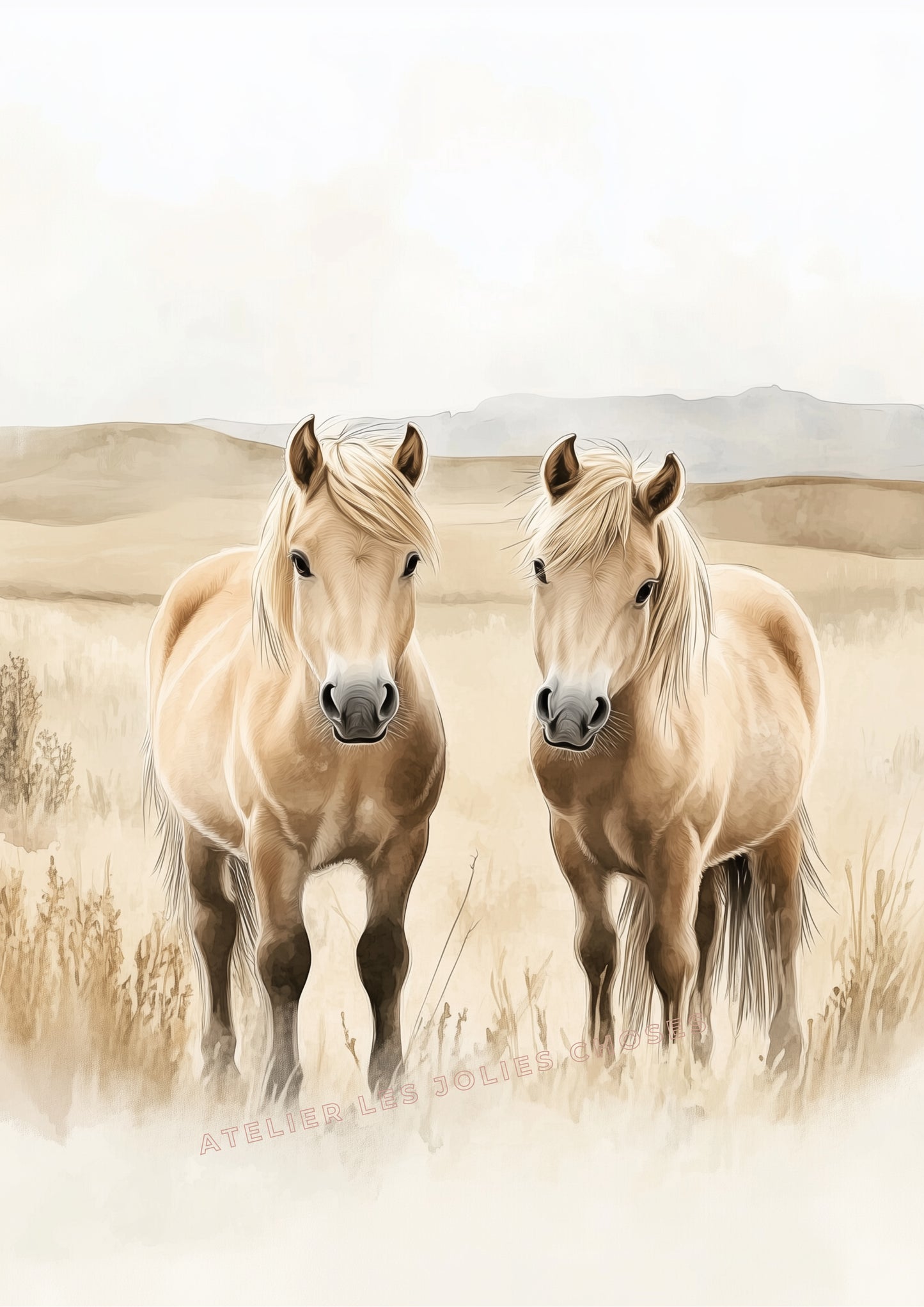 Illustration "Dans la vallée des sabots d’or" - Atelier Les Jolies Choses