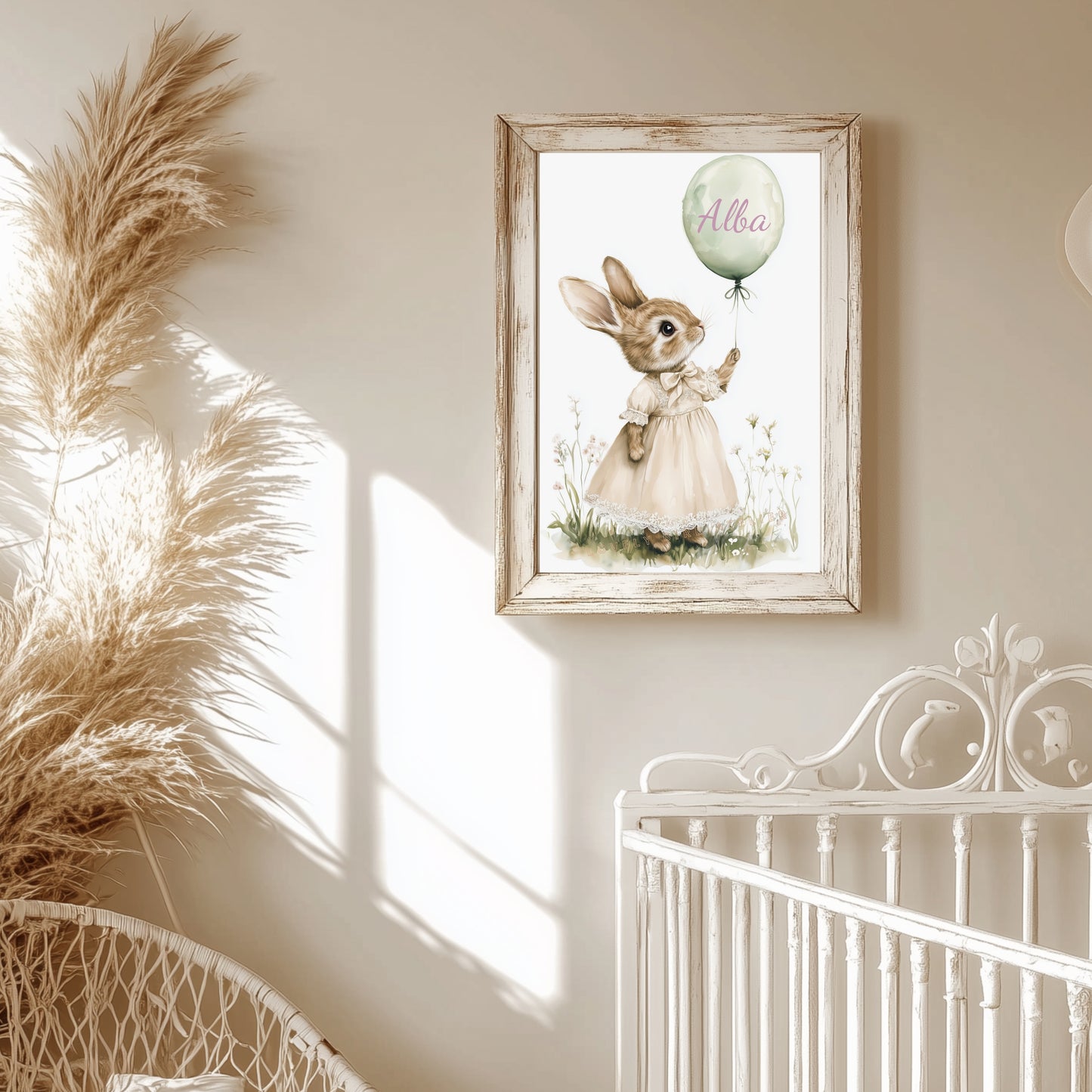 Illustration Lapin & Ballon - Atelier Les Jolies Choses