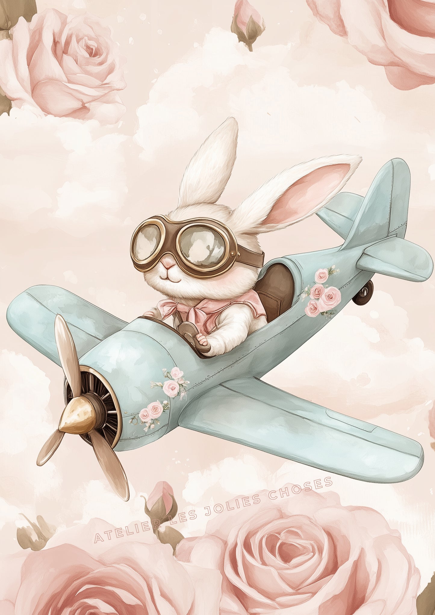 Illustration Madame Flocon rose - Atelier Les Jolies Choses