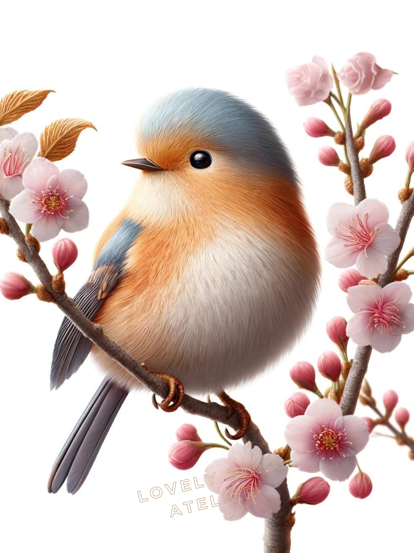 Affiche Oiseau & Fleurs de Cerisier - Atelier Les Jolies Choses