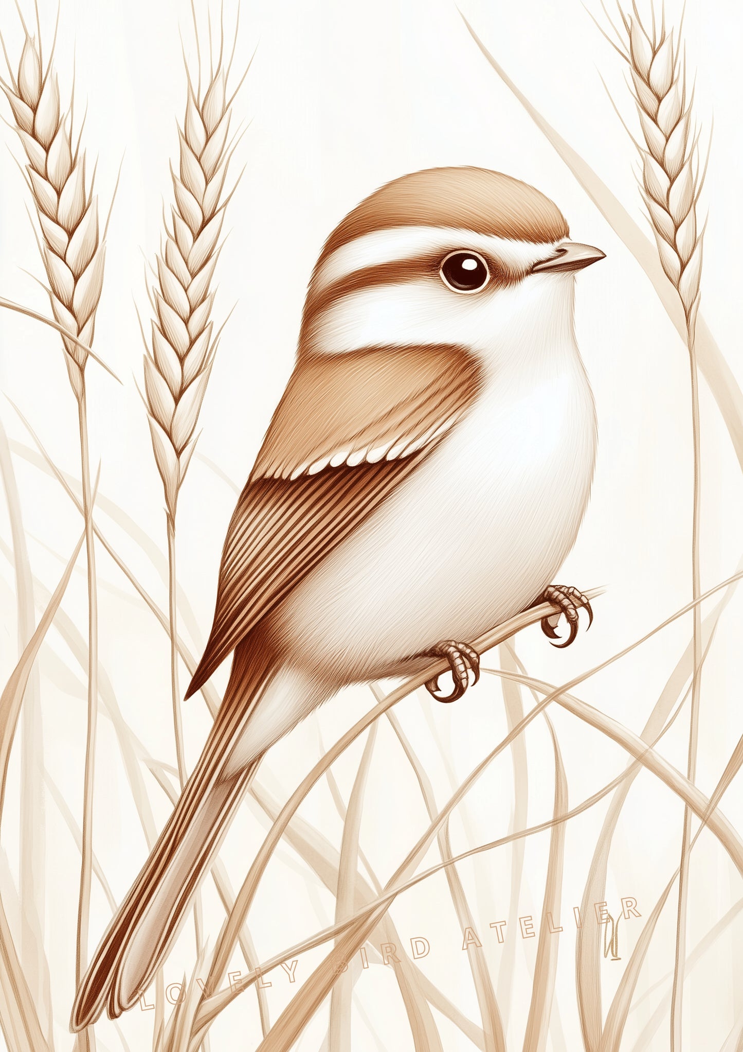 Oiseau Beige - Douceur Naturelle - Atelier Les Jolies Choses