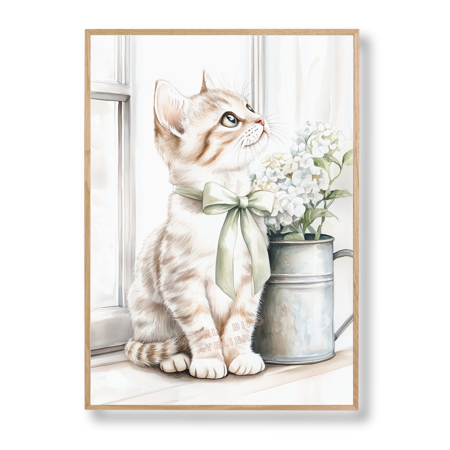 Petit Chat & Hortensia - Atelier Les Jolies Choses