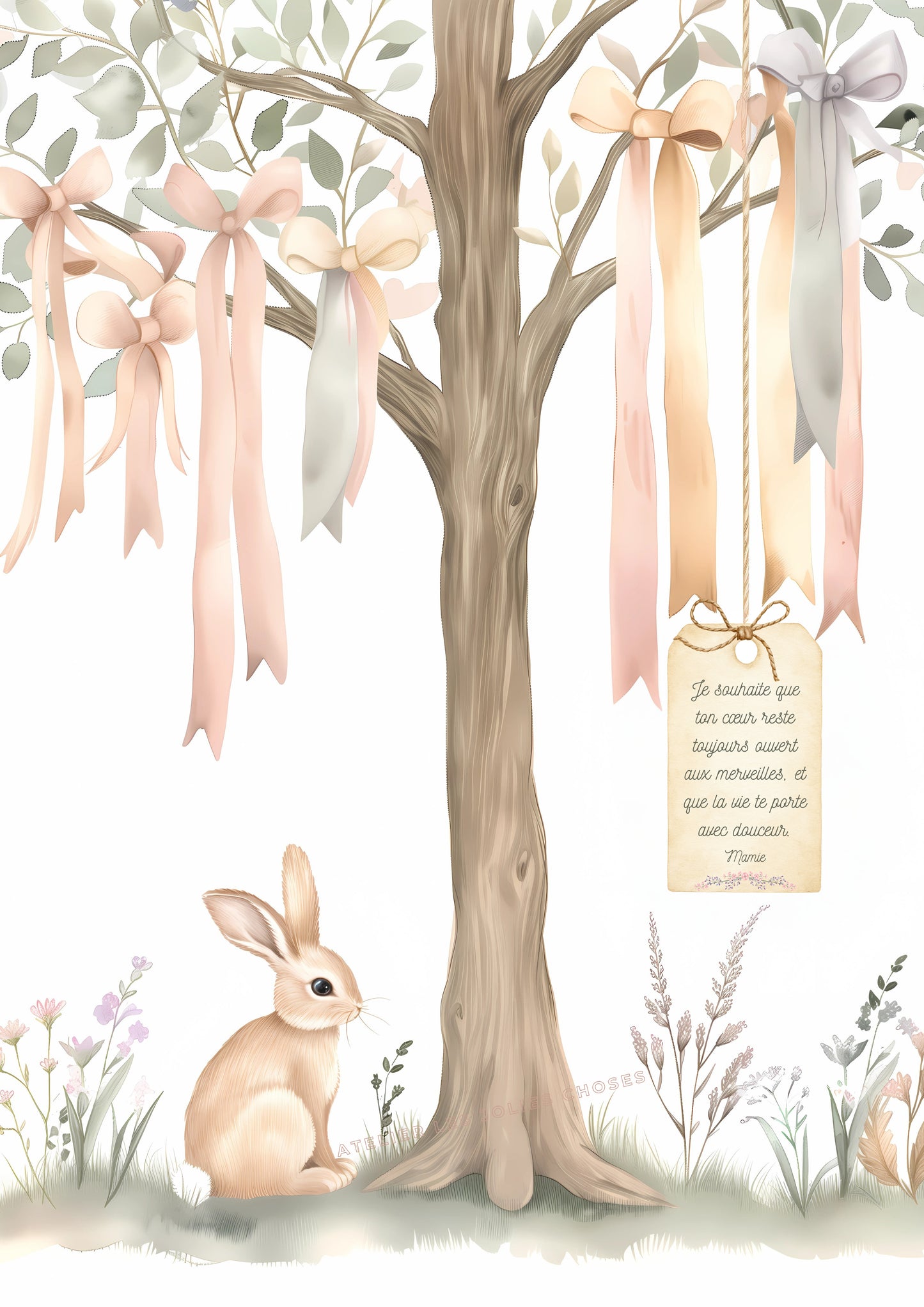 Petit lapin sous les rubans - Atelier Les Jolies Choses