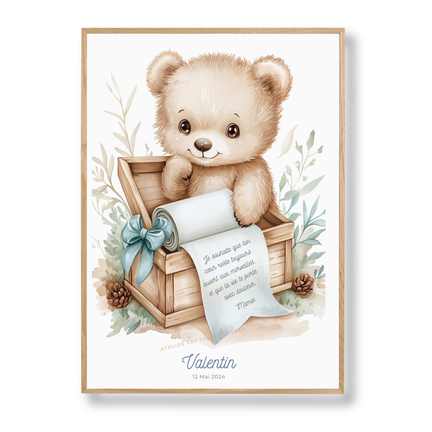 Petit ourson & son trésor - Atelier Les Jolies Choses