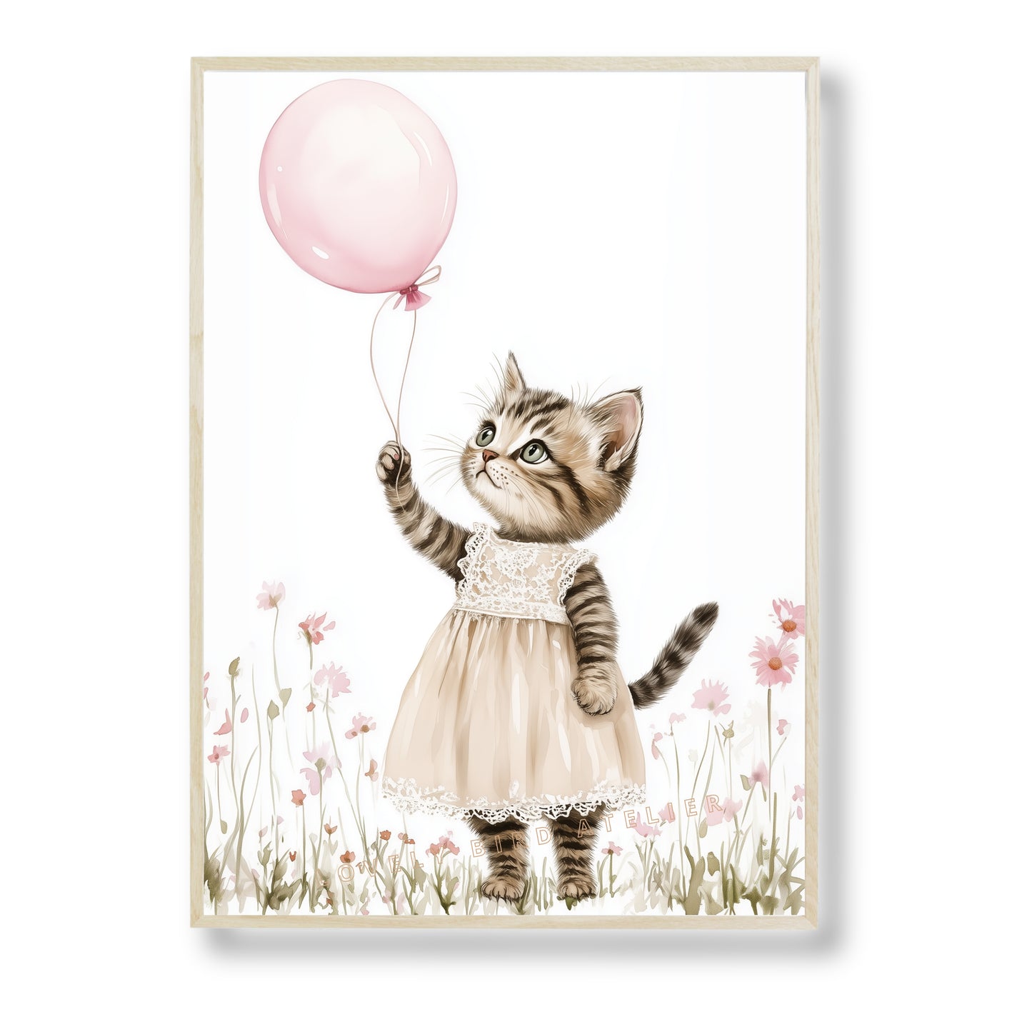 Petite Chatonne & Ballon - Atelier Les Jolies Choses