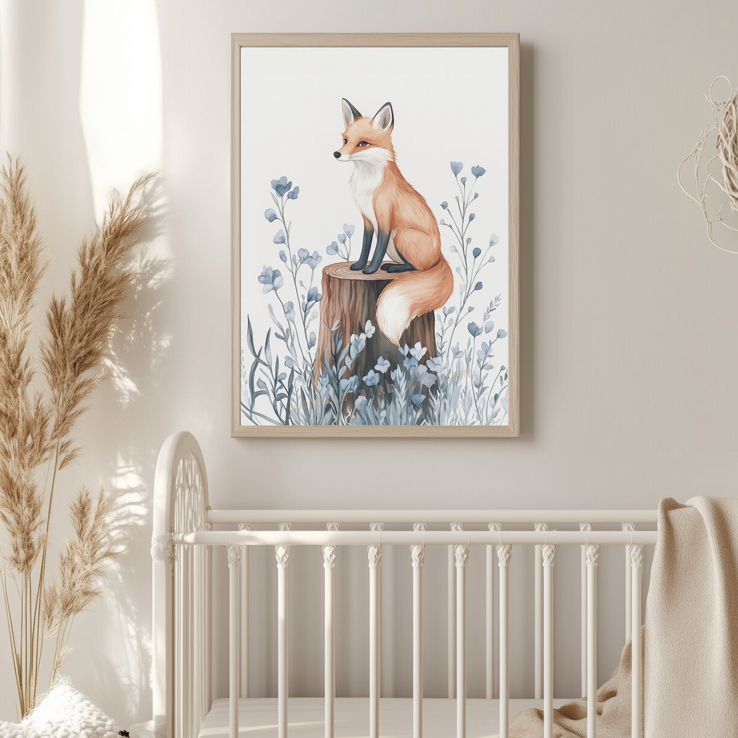 Renard & Fleurs Bleues – Esprit de la Forêt - Atelier Les Jolies Choses