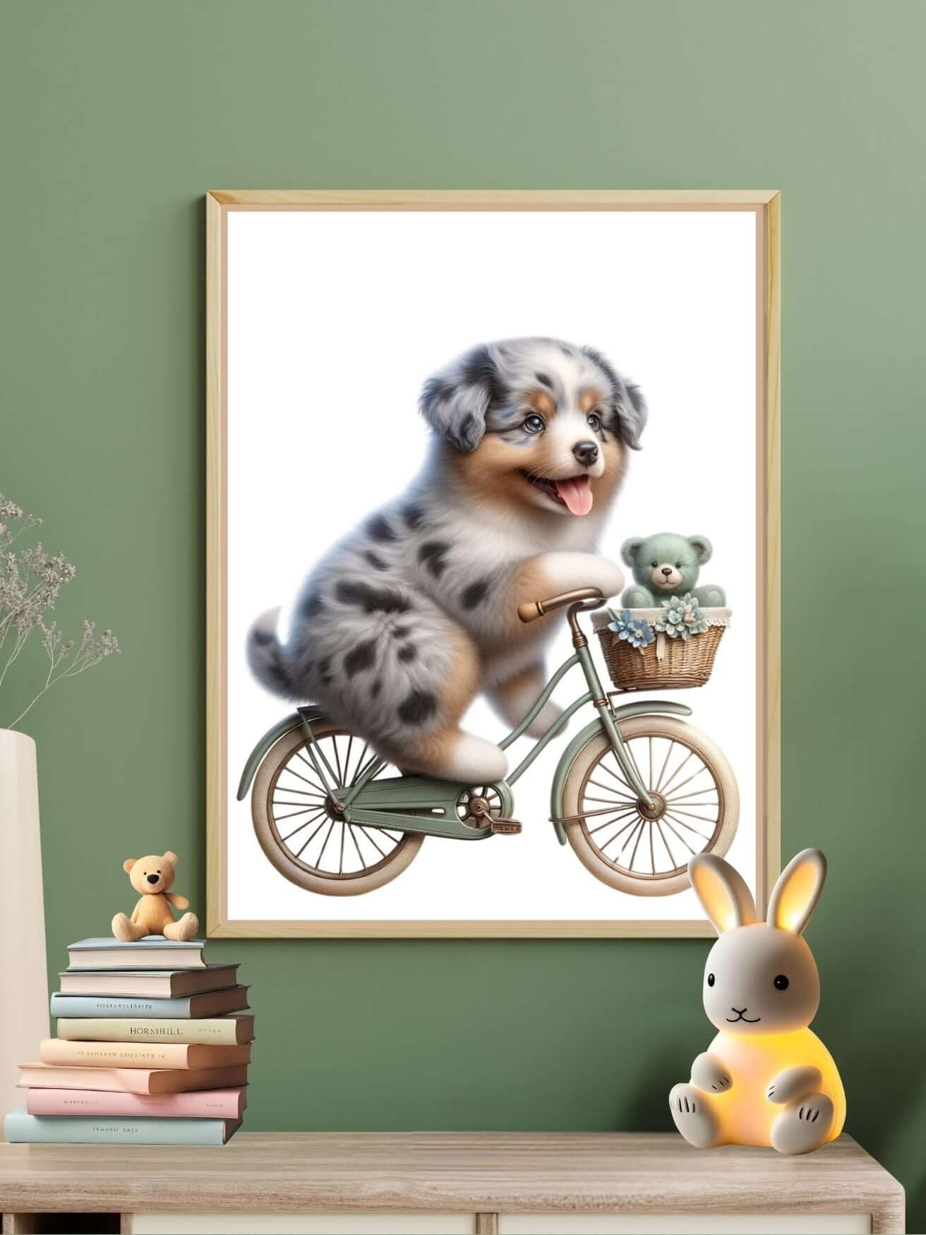 Tableau Chien & Vélo - Atelier Les Jolies Choses