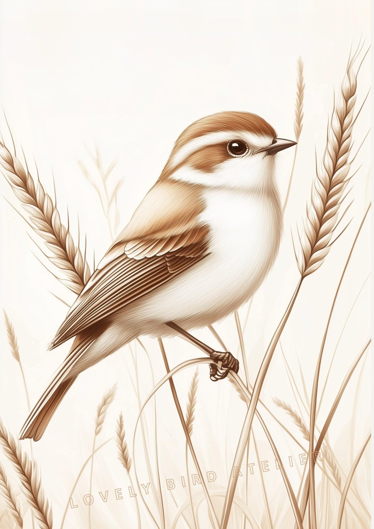 Oiseau & Brindilles – Sérénité au Fil du Vent décoration murale chambre bébé enfant.