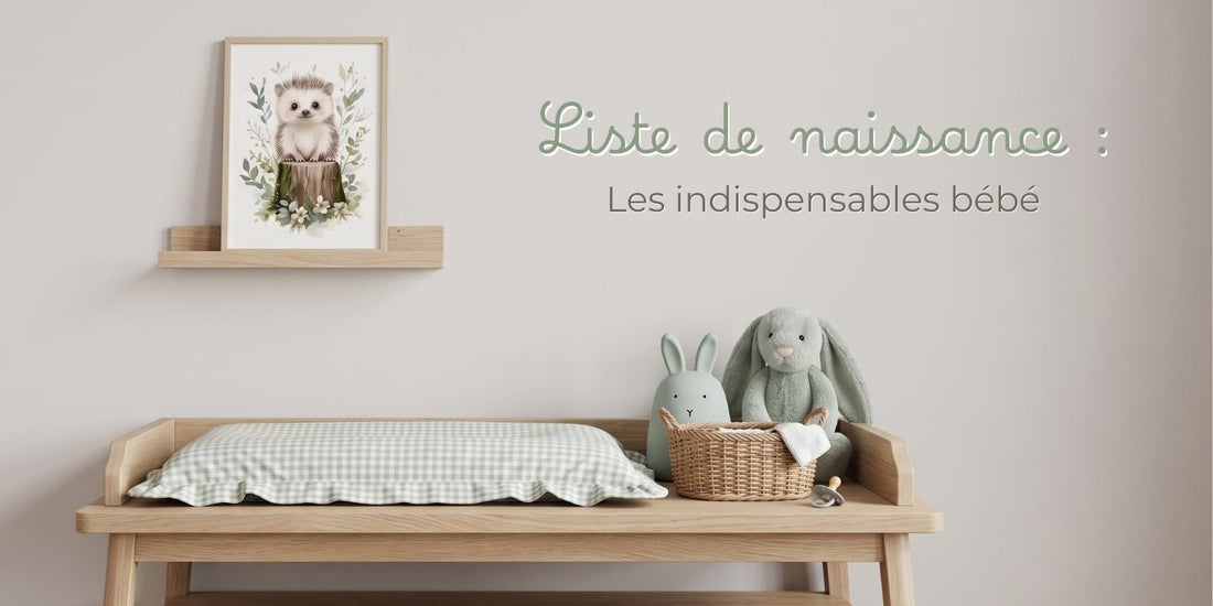 Liste de naissance : la checklist des indispensables bébé - Atelier Les Jolies Choses