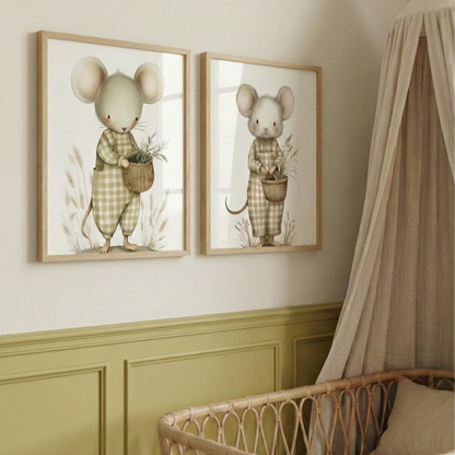 Affiche  Souris – La récolte des champs