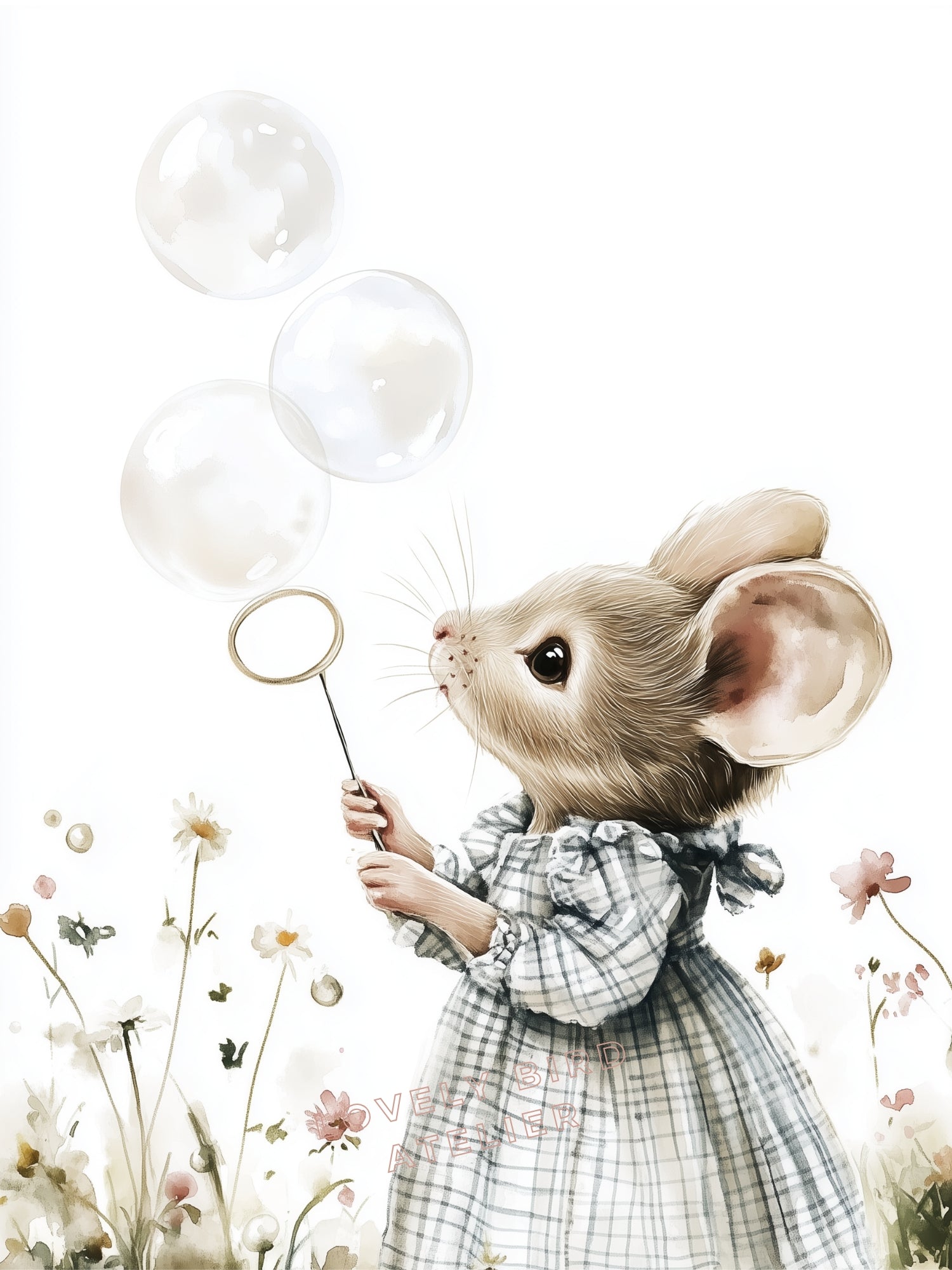 Affiche Souris & Bulles - Atelier Les Jolies Choses  