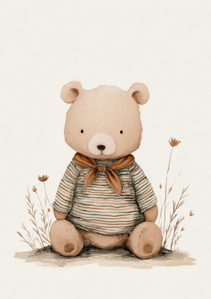 Illustration – L’ourson paisible