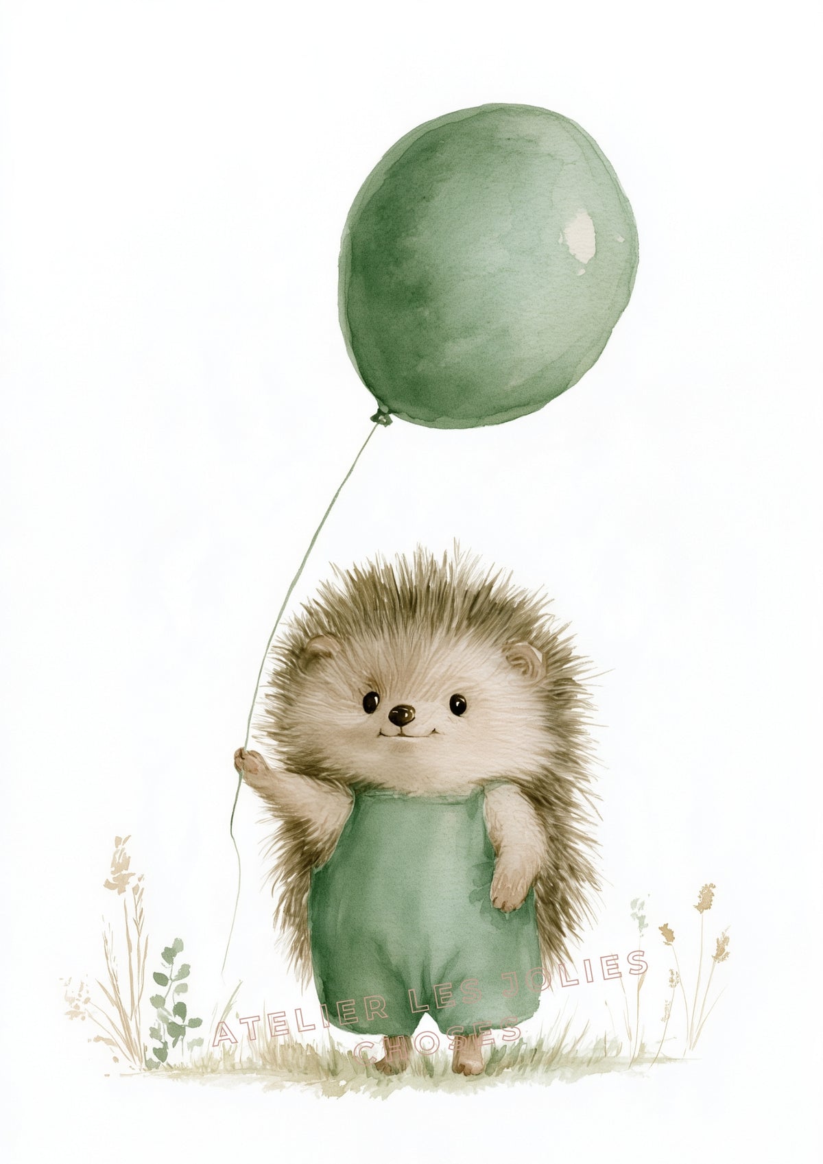 Affiche - Le petit hérisson au ballon