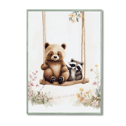 Affiche - Balançoire Ourson & Raton