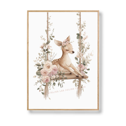 Affiche - Balancement au cœur de la clairière - Atelier Les Jolies Choses  