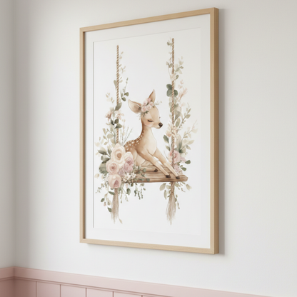 Affiche - Balancement au cœur de la clairière - Atelier Les Jolies Choses  