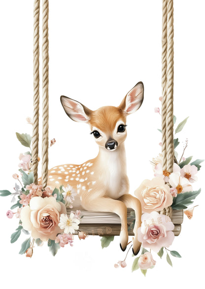 Affiche Biche & Balancelle - Atelier Les Jolies Choses  